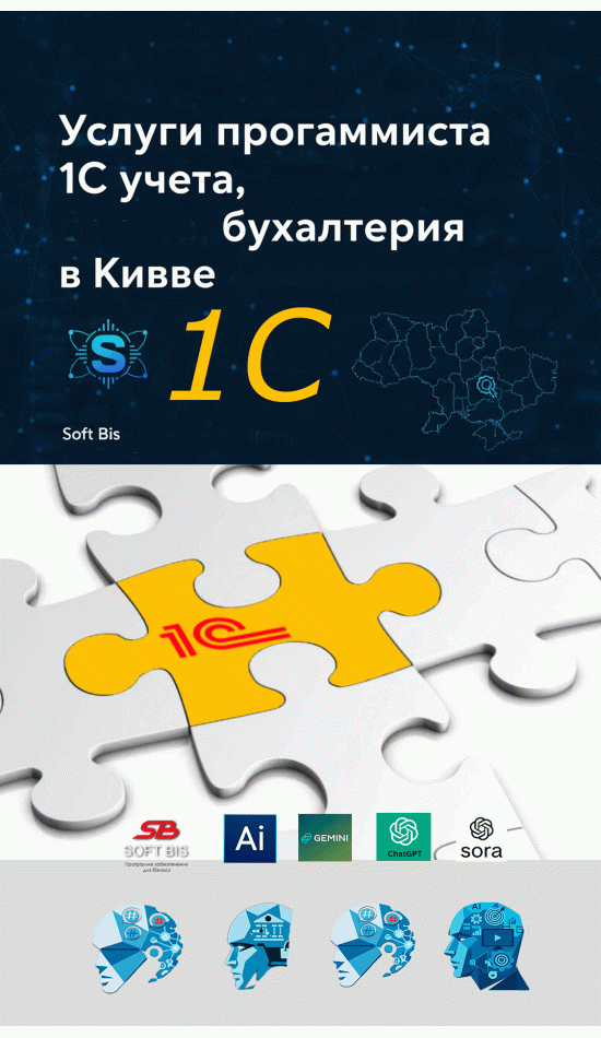 Профессиональный программист 1С в Киеве для автоматизации учета и бухгалтерии