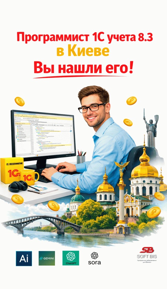 Developer of 1C:Oblik 8.3 in Kiev? Professional support price Developer of 1C:Oblik 8.3 in Kiev? Professional support price