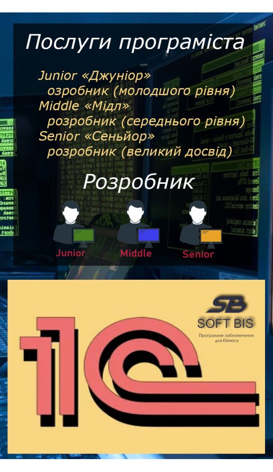Послуги програміст 1С ціна ERP по блоку «Зарплата та управління персоналом»