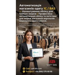 Автоматизація магазинів одягу 1С / BAS — Налаштування обліку для fashion-мереж Автоматизація магазинів одягу 1С / BAS — Налаштування обліку для fashion-мереж