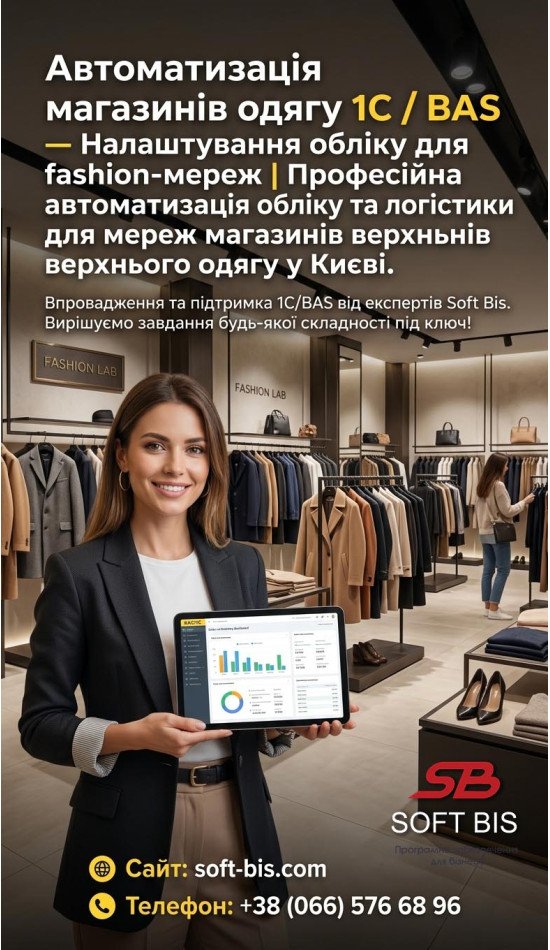 Автоматизація fashion-рітейлуі: Розумний облік для мереж магазинів верхнього одягу Автоматизація fashion-рітейлуі: Розумний облік для мереж магазинів верхнього одягу
