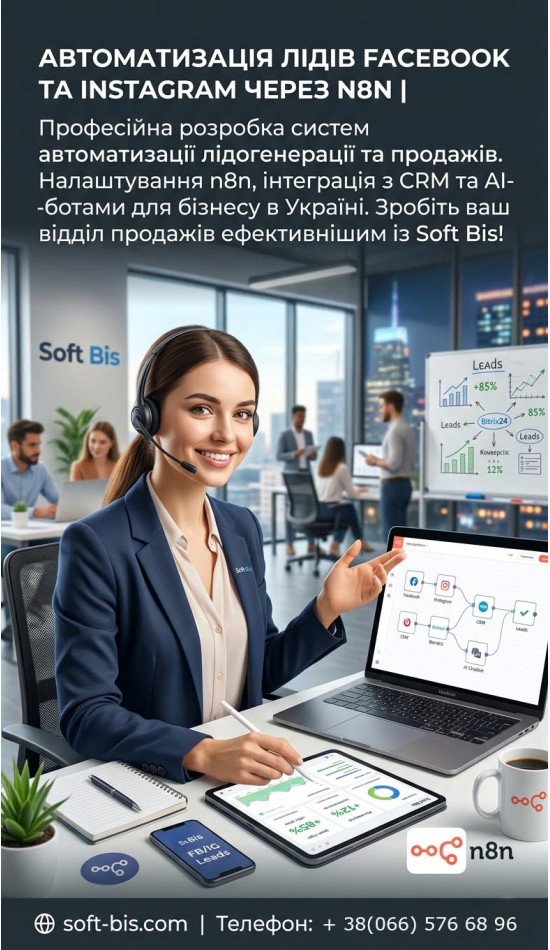 Автоматизація лідів та продажів з Facebook/Instagram: сучасне рішення для вашого бізнесу Автоматизація лідів та продажів з Facebook/Instagram: сучасне рішення для вашого бізнесу