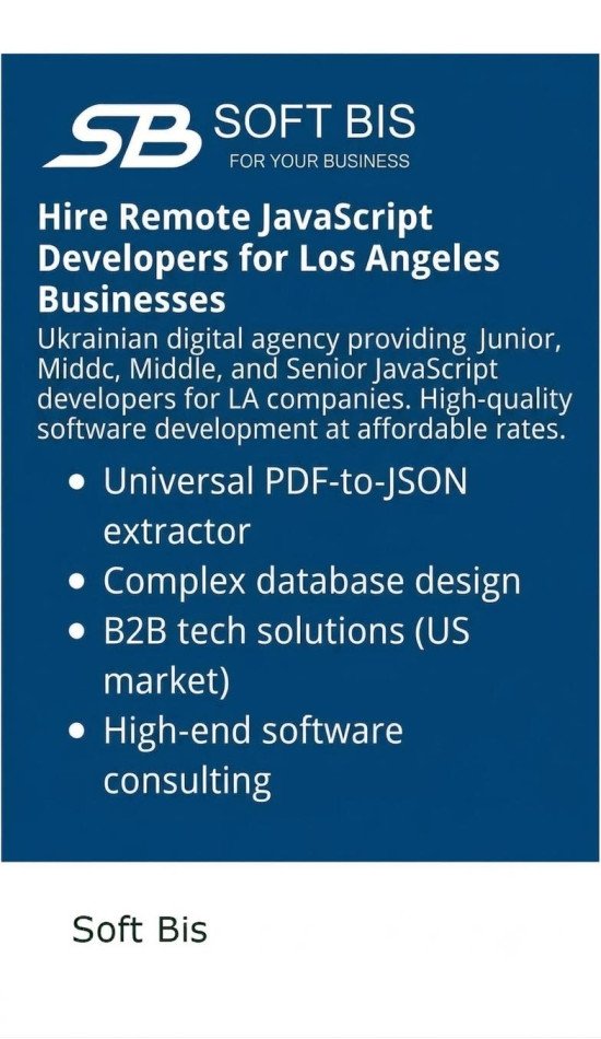 Scalable JavaScript Development Solutions for Los Angeles Businesses