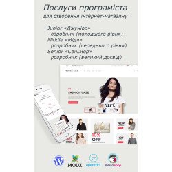 Послуги програміста для створення інтернет-магазину