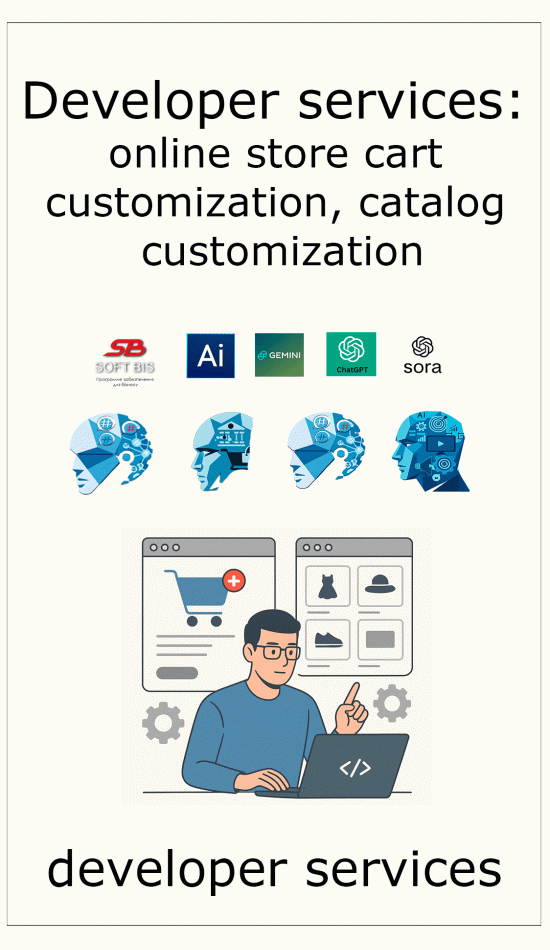 Developer services: online store cart customization, catalog customization price Developer services: online store cart customization, catalog customization price